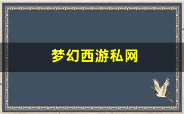 梦幻西游俬服：梦幻西游私网(梦幻西游私sf平台) (6)
